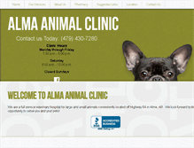 Tablet Screenshot of almaanimalclinic.com